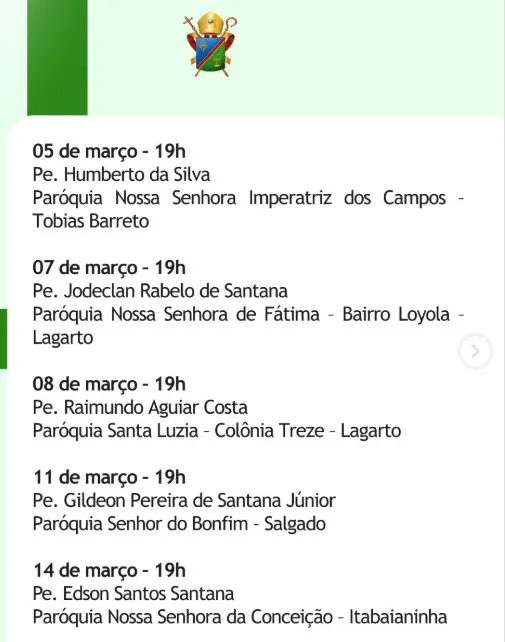 Padre Humberto toma posse na Matriz da Imperatriz dos Campos em 05 de março