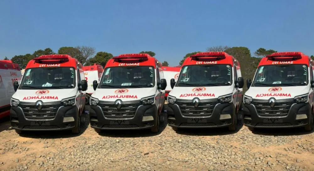 SERGIPE RECEBE QUATRO NOVAS AMBULÂNCIAS DO SAMU
