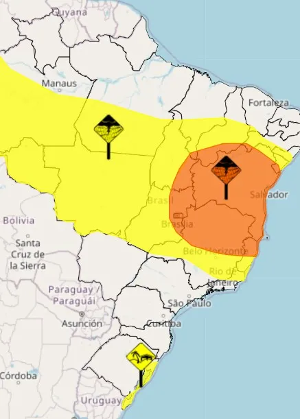 COM ALTAS TEMPERATURAS, TOBIAS BARRETO ENTRA EM ALERTA LARANJA PARA CHUVAS TORRENCIAIS