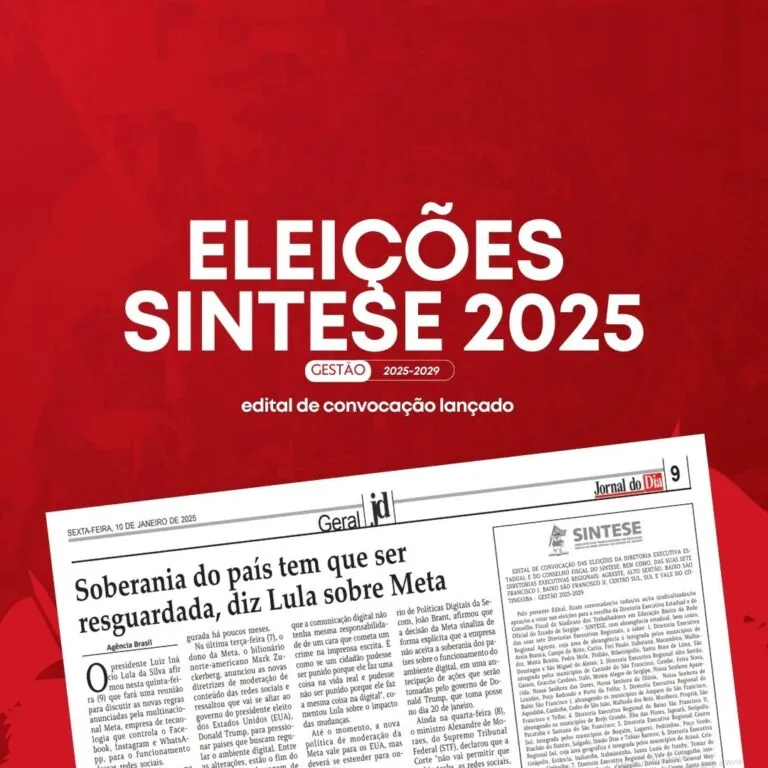 PROFESSORES DEVEM ELEGER NOVA DIRETORIA DO SINTESE EM 2025