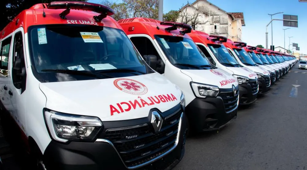 SERGIPE RECEBE SETE NOVAS AMBULÂNCIAS DO SAMU