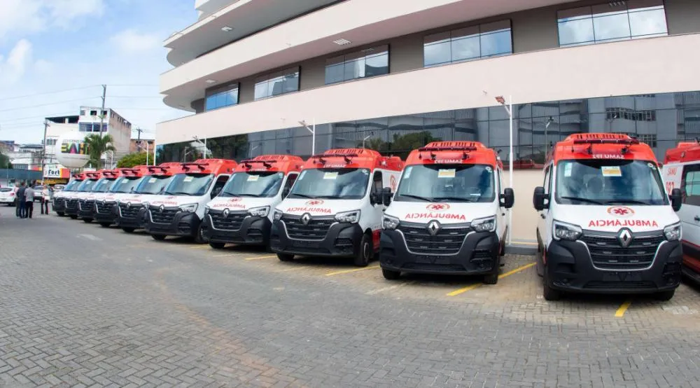 SERGIPE RECEBE 22 NOVAS AMBULÂNCIAS DO SAMU