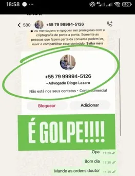 Golpistas se passam por advogados para enganar vítimas em Tobias Barreto